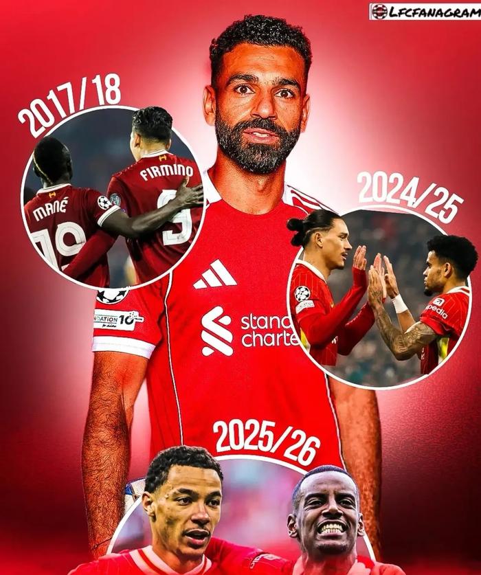 体育预测-萨拉赫领衔三叉戟数据对比,新组合能否超越历史