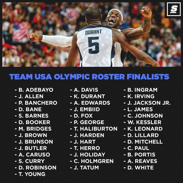 体育预测-NBA巨星瞄准巴黎奥运,詹杜恩库已经锁定席位?